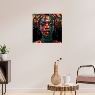 Celebrating Colourful Black Women Poster