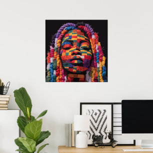 Celebrating Colourful Black Women Poster