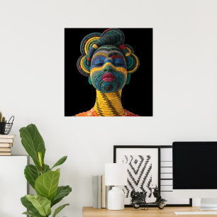 Celebrating Colourful Black Women Poster