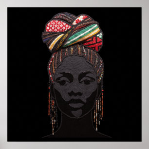 Celebrating Colourful Black Women Poster