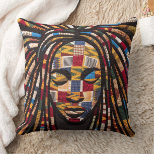 Celebrating Colourful Black Women Throw Pillow