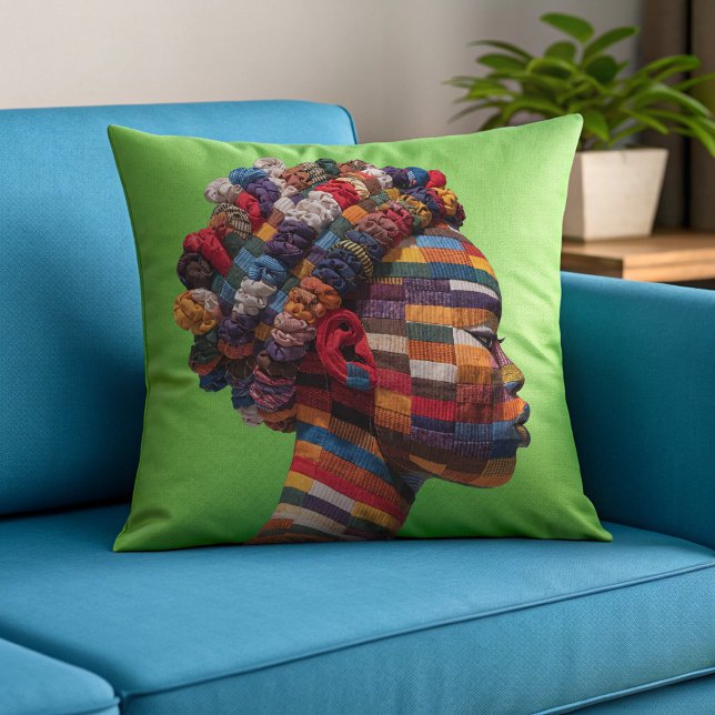 Celebrating Colourful Black Women Throw Pillow (Creator Uploaded)