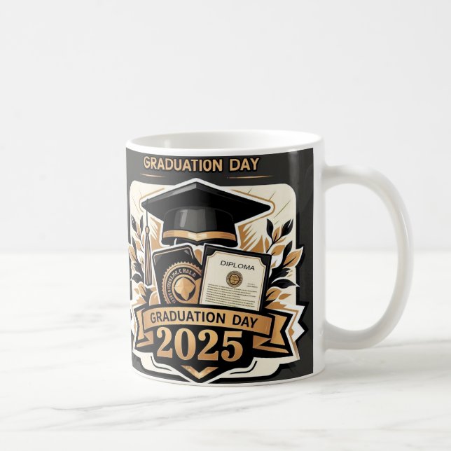 " CELEBRATING EXCELLENCE: GRADUATION DAY 2025 " COFFEE MUG (Right)