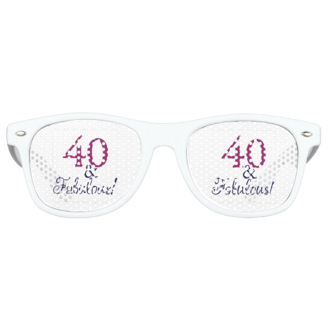 celebrating forty and fabulous retro sunglasses (Front)