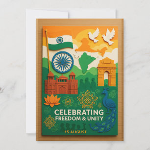 Celebrating Freedom and Unity India Card