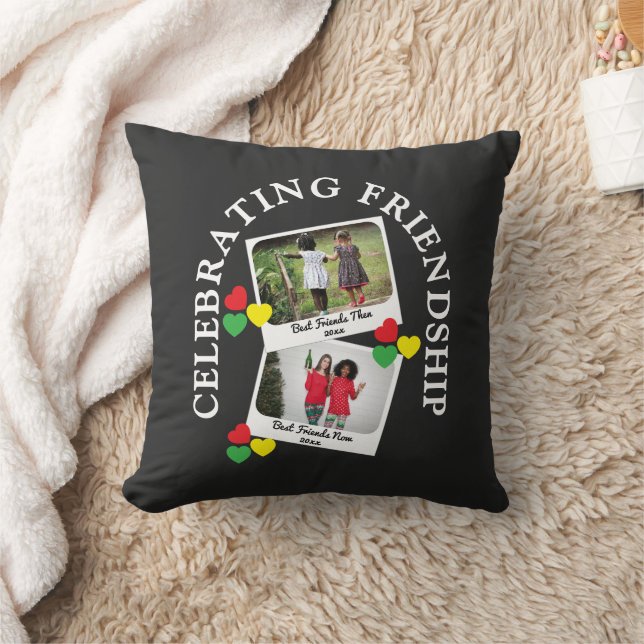 CELEBRATING FRIENDSHIP Two Instant Print Besties Cushion (Blanket)