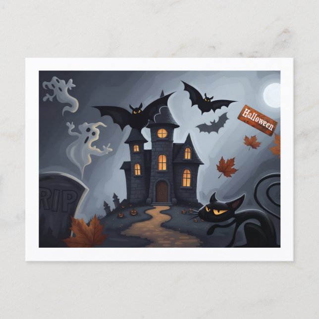 Celebrating Halloween  Postcard (Front)