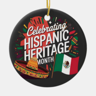 Celebrating Hispanic Heritage Month Ceramic Tree Decoration