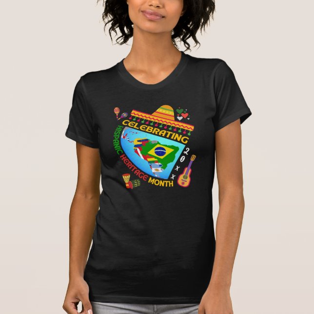 Celebrating HISPANIC HERITAGE MONTH T-Shirt (Front)