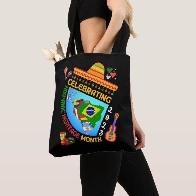 Celebrating HISPANIC HERITAGE MONTH Tote Bag (Close Up)