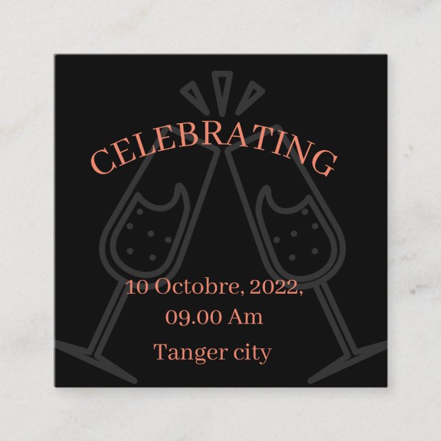 Celebrating invitation  (Front)