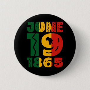 Celebrating Juneteenth 6 Cm Round Badge