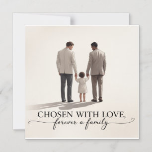 Celebrating LGBTQ two men becoming parents Magnetic Invitation