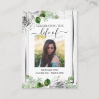 Celebrating Life Rustic Wood One Photo Remembrance