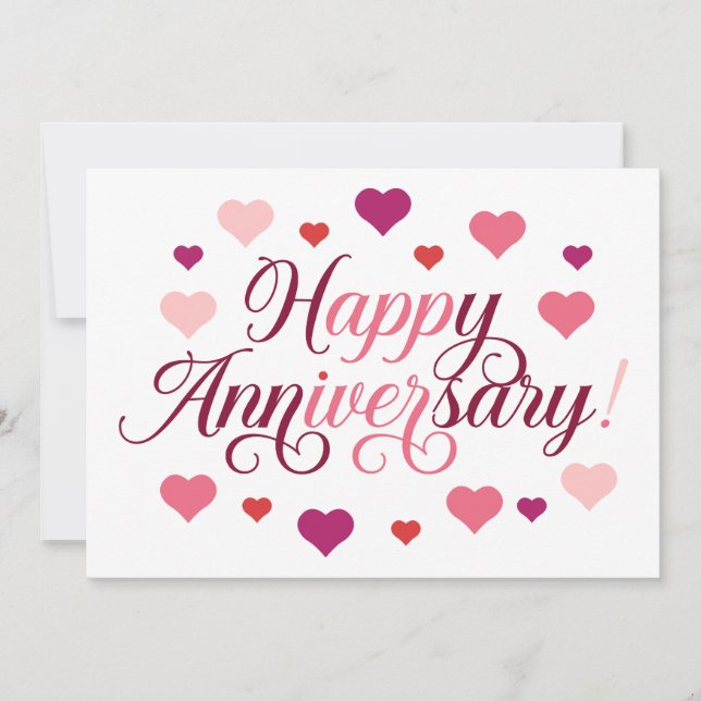 Celebrating Love: Happy Anniversary Card (Front)