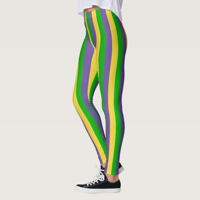 Celebrating Mardi Gras Carnival Leggings (Left)