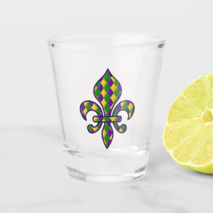 Celebrating Mardi Gras Carnival Shot Glass