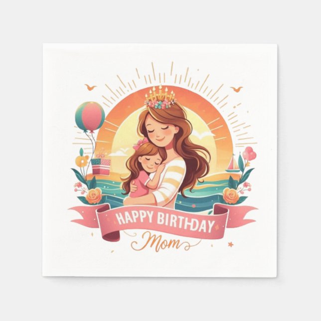 Celebrating Mum's Special Day Napkin (Front)
