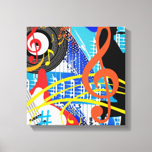 Celebrating Music Canvas Print