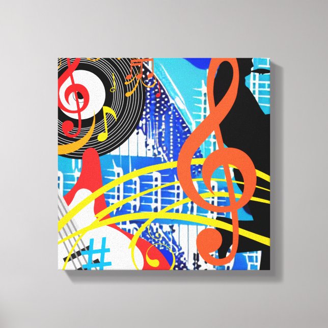 Celebrating Music Canvas Print (Front)