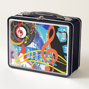 Celebrating Music Metal Lunch Box