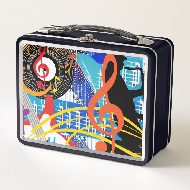 Celebrating Music Metal Lunch Box (Front)