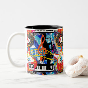 Celebrating Music Two-Tone Coffee Mug
