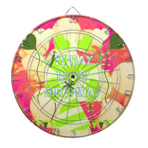 Celebrating My Joyous Birthday Blessings Dartboard