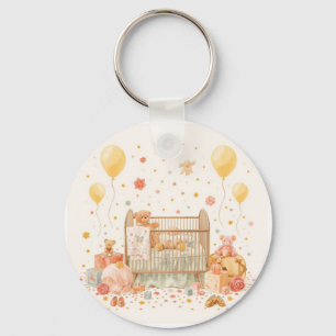 celebrating new baby key ring