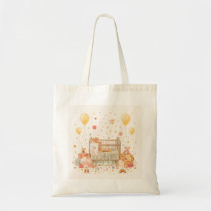 celebrating new baby tote bag