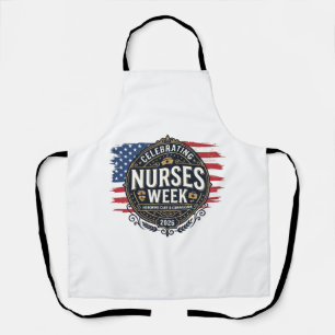 Celebrating Nurses Week 2026 Patriotic Vintage Des Apron