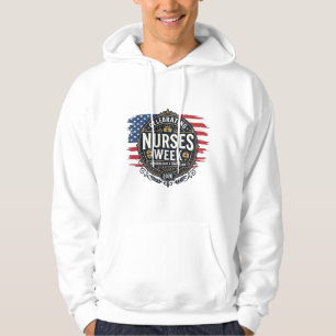 Celebrating Nurses Week 2026 Patriotic Vintage Des Hoodie