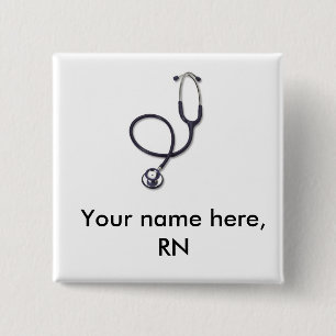 Celebrating nursing and medicine 15 cm square badge