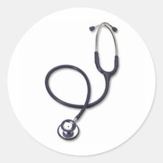 Celebrating nursing and medicine classic round sticker