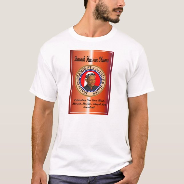 Celebrating Obama T-Shirt (Front)