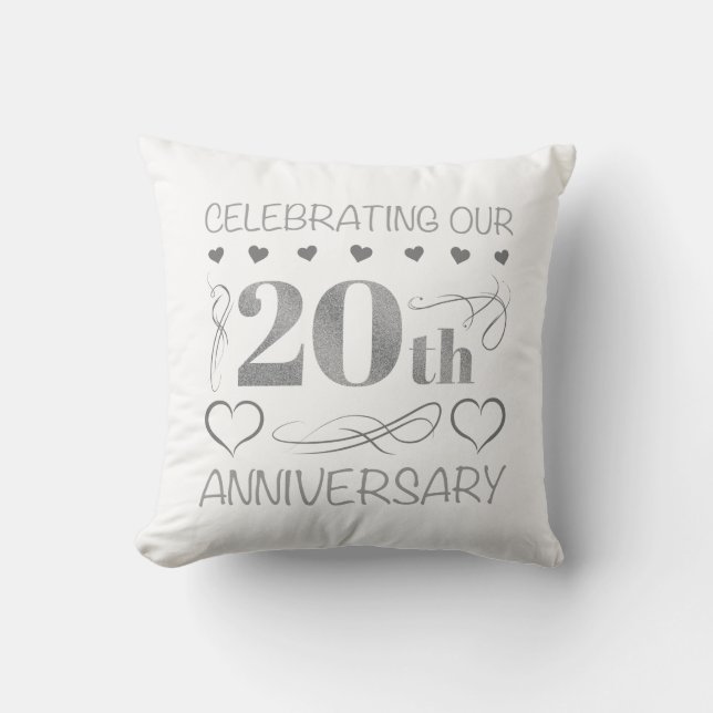 Celebrating Our 20th Anniversary Cushion (Front)
