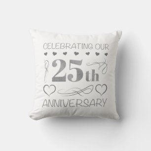 Celebrating Our 25th Anniversary Cushion