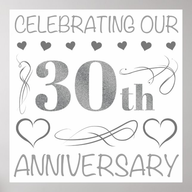 Celebrating Our 30th Anniversary Poster (Front)