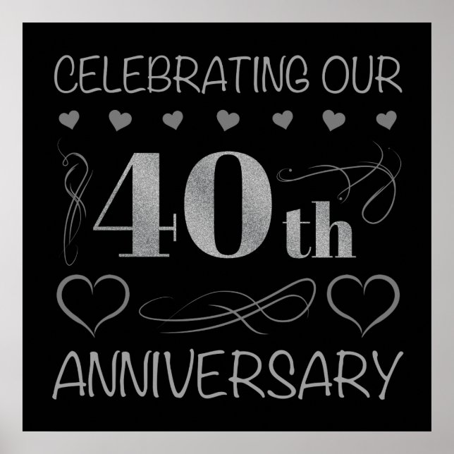Celebrating Our 40th Anniversary Poster (Front)