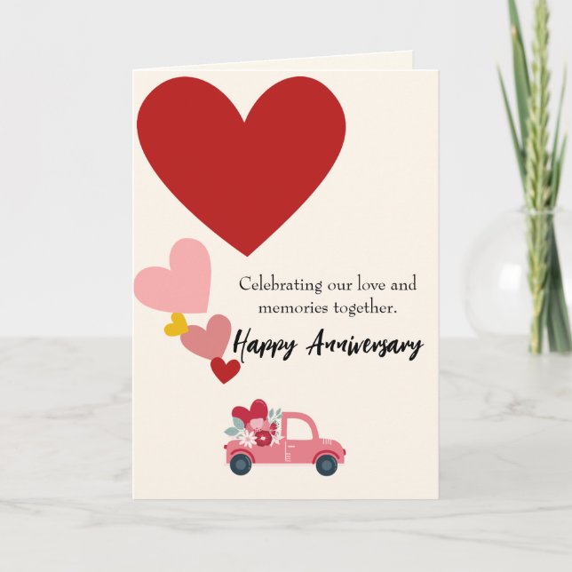 Celebrating Our Love & Memories Anniversary Card (Front)