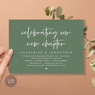Celebrating Our New Chapter, Elopement Brunch Invitation
