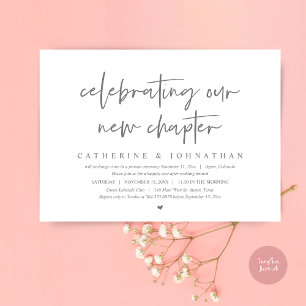 Celebrating Our New Chapter, Elopement Brunch Invitation
