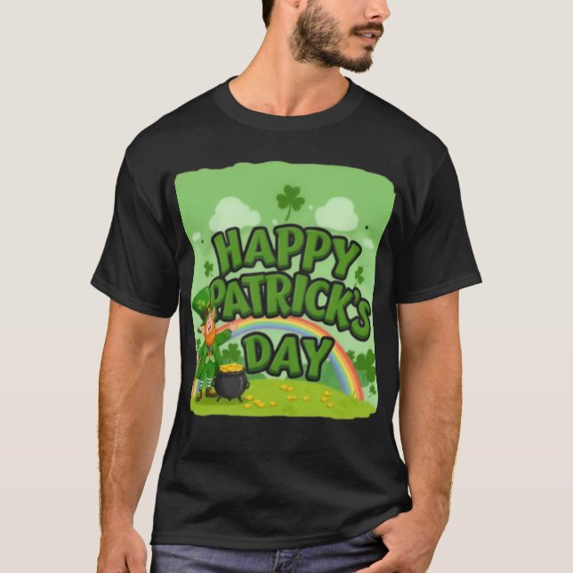 Celebrating  Patrick's Day A Festive Green Journey T-Shirt (Front)