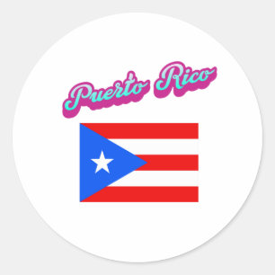 Celebrating Puerto Rico  Classic Round Sticker