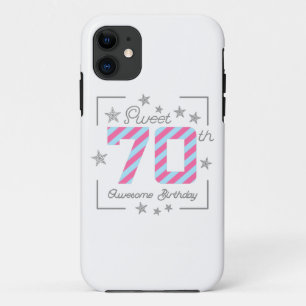 Celebrating Sweet 70th Awesome Birthday Case-Mate iPhone Case