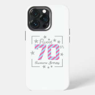 Celebrating Sweet 70th Awesome Birthday iPhone 13 Pro Case