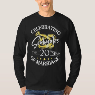Celebrating The 20th Years Of Marriage Wedding Hus T-Shirt