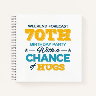 celebrating the 70th birthday notebook