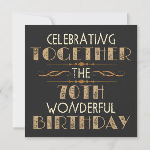 celebrating the 70th birthday save the date