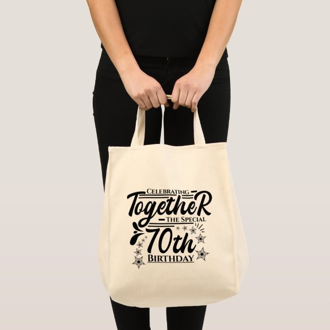 celebrating the 70th birthday tote bag (Front (Product))